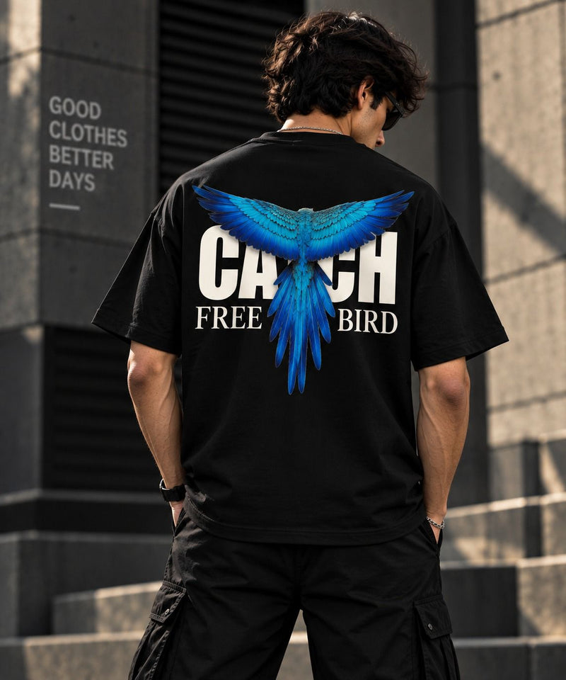 Catch Free Bird Oversized T-Shirt - Front view